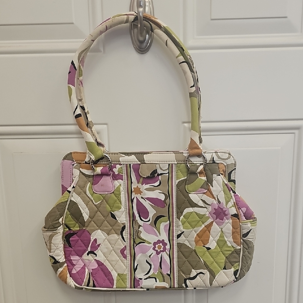 Floral, Quilted, Women's, Bag, Multicolor, Purse, Beach, Summer, Travel, Green